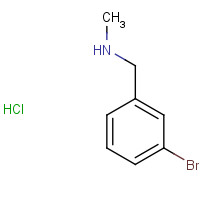90389-51-8 1-(3-bromophenyl)-N-methylmethanamine;hydrochloride chemical structure