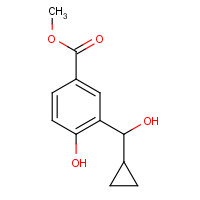 1142226-84-3 methyl 3-[cyclopropyl(hydroxy)methyl]-4-hydroxybenzoate chemical structure