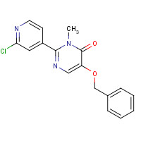 1333240-20-2 2-(2-chloropyridin-4-yl)-3-methyl-5-phenylmethoxypyrimidin-4-one chemical structure