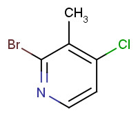 1211521-46-8 2-bromo-4-chloro-3-methylpyridine chemical structure