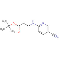 1243559-32-1 tert-butyl 3-[(5-cyanopyridin-2-yl)amino]propanoate chemical structure