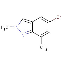 1146637-10-6 5-bromo-2,7-dimethylindazole chemical structure