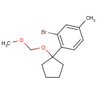 1437052-29-3 2-bromo-1-[1-(methoxymethoxy)cyclopentyl]-4-methylbenzene chemical structure