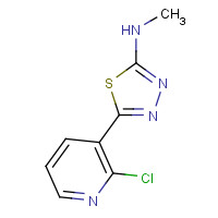 1187968-70-2 5-(2-chloropyridin-3-yl)-N-methyl-1,3,4-thiadiazol-2-amine chemical structure
