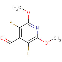 1453211-62-5 3,5-difluoro-2,6-dimethoxypyridine-4-carbaldehyde chemical structure