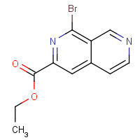 250674-54-5 ethyl 1-bromo-2,7-naphthyridine-3-carboxylate chemical structure