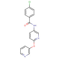 219866-04-3 4-chloro-N-(6-pyridin-3-yloxypyridin-3-yl)benzamide chemical structure