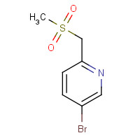 1352754-05-2 5-bromo-2-(methylsulfonylmethyl)pyridine chemical structure