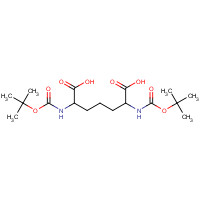 98469-29-5 2,6-bis[(2-methylpropan-2-yl)oxycarbonylamino]heptanedioic acid chemical structure