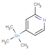 79534-90-0 trimethyl-(2-methylpyridin-4-yl)stannane chemical structure