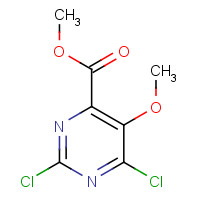 878650-31-8 methyl 2,6-dichloro-5-methoxypyrimidine-4-carboxylate chemical structure
