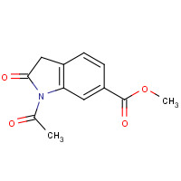 676326-36-6 methyl 1-acetyl-2-oxo-3H-indole-6-carboxylate chemical structure