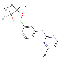 1312535-39-9 4-methyl-N-[3-(4,4,5,5-tetramethyl-1,3,2-dioxaborolan-2-yl)phenyl]pyrimidin-2-amine chemical structure