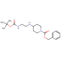 864293-75-4 benzyl 4-[2-[(2-methylpropan-2-yl)oxycarbonylamino]ethylamino]piperidine-1-carboxylate chemical structure