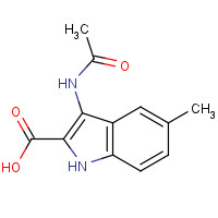 56545-54-1 3-acetamido-5-methyl-1H-indole-2-carboxylic acid chemical structure