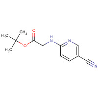 1243559-34-3 tert-butyl 2-[(5-cyanopyridin-2-yl)amino]acetate chemical structure