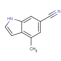 3613-02-3 4-methyl-1H-indole-6-carbonitrile chemical structure