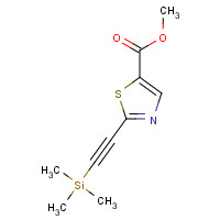 1213235-21-2 methyl 2-(2-trimethylsilylethynyl)-1,3-thiazole-5-carboxylate chemical structure