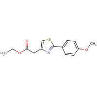 101346-41-2 ethyl 2-[2-(4-methoxyphenyl)-1,3-thiazol-4-yl]acetate chemical structure