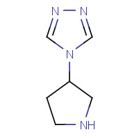 1186300-52-6 4-pyrrolidin-3-yl-1,2,4-triazole chemical structure