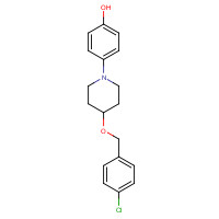 851702-57-3 4-[4-[(4-chlorophenyl)methoxy]piperidin-1-yl]phenol chemical structure