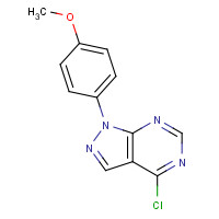 650628-54-9 4-chloro-1-(4-methoxyphenyl)pyrazolo[3,4-d]pyrimidine chemical structure