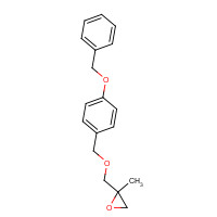1263188-31-3 2-methyl-2-[(4-phenylmethoxyphenyl)methoxymethyl]oxirane chemical structure