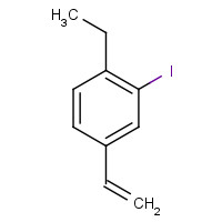 1374134-29-8 4-ethenyl-1-ethyl-2-iodobenzene chemical structure