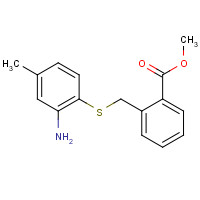 1448258-28-3 methyl 2-[(2-amino-4-methylphenyl)sulfanylmethyl]benzoate chemical structure
