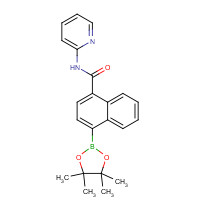 1419221-54-7 N-pyridin-2-yl-4-(4,4,5,5-tetramethyl-1,3,2-dioxaborolan-2-yl)naphthalene-1-carboxamide chemical structure