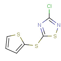 98816-24-1 3-chloro-5-thiophen-2-ylsulfanyl-1,2,4-thiadiazole chemical structure