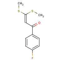 80967-34-6 1-(4-fluorophenyl)-3,3-bis(methylsulfanyl)prop-2-en-1-one chemical structure