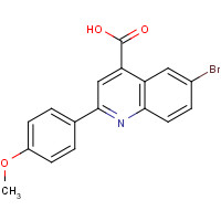 109540-19-4 6-bromo-2-(4-methoxyphenyl)quinoline-4-carboxylic acid chemical structure