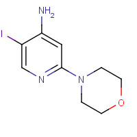 848579-81-7 5-iodo-2-morpholin-4-ylpyridin-4-amine chemical structure