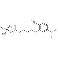 1356009-19-2 tert-butyl N-[3-(2-cyano-5-nitrophenoxy)propyl]carbamate chemical structure