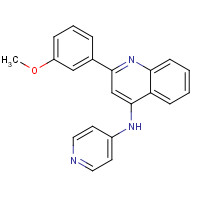 1303557-09-6 2-(3-methoxyphenyl)-N-pyridin-4-ylquinolin-4-amine chemical structure