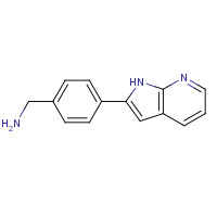 1346526-40-6 [4-(1H-pyrrolo[2,3-b]pyridin-2-yl)phenyl]methanamine chemical structure