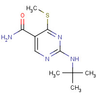 1403865-01-9 2-(tert-butylamino)-4-methylsulfanylpyrimidine-5-carboxamide chemical structure
