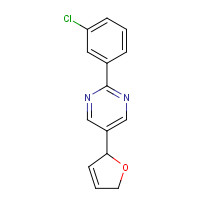 1314391-77-9 2-(3-chlorophenyl)-5-(2,5-dihydrofuran-2-yl)pyrimidine chemical structure