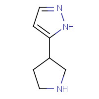1225218-82-5 5-pyrrolidin-3-yl-1H-pyrazole chemical structure