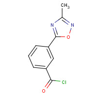 915707-46-9 3-(3-methyl-1,2,4-oxadiazol-5-yl)benzoyl chloride chemical structure