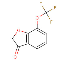 1202577-89-6 7-(trifluoromethoxy)-1-benzofuran-3-one chemical structure