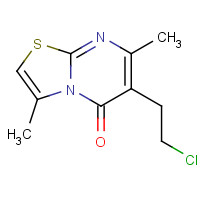 83863-77-8 6-(2-chloroethyl)-3,7-dimethyl-[1,3]thiazolo[3,2-a]pyrimidin-5-one chemical structure