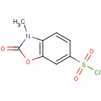 62522-63-8 3-methyl-2-oxo-1,3-benzoxazole-6-sulfonyl chloride chemical structure