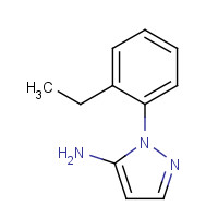 1373492-45-5 2-(2-ethylphenyl)pyrazol-3-amine chemical structure