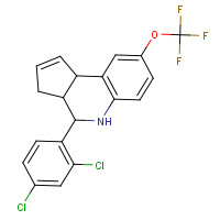 342405-95-2 4-(2,4-dichlorophenyl)-8-(trifluoromethoxy)-3a,4,5,9b-tetrahydro-3H-cyclopenta[c]quinoline chemical structure