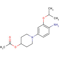 1462950-74-8 [1-(4-amino-3-propan-2-yloxyphenyl)piperidin-4-yl] acetate chemical structure