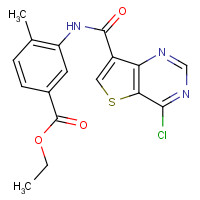 1318242-83-9 ethyl 3-[(4-chlorothieno[3,2-d]pyrimidine-7-carbonyl)amino]-4-methylbenzoate chemical structure