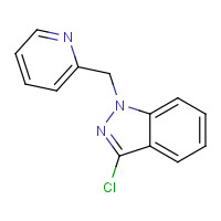 1017781-92-8 3-chloro-1-(pyridin-2-ylmethyl)indazole chemical structure