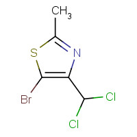 221558-25-4 5-bromo-4-(dichloromethyl)-2-methyl-1,3-thiazole chemical structure